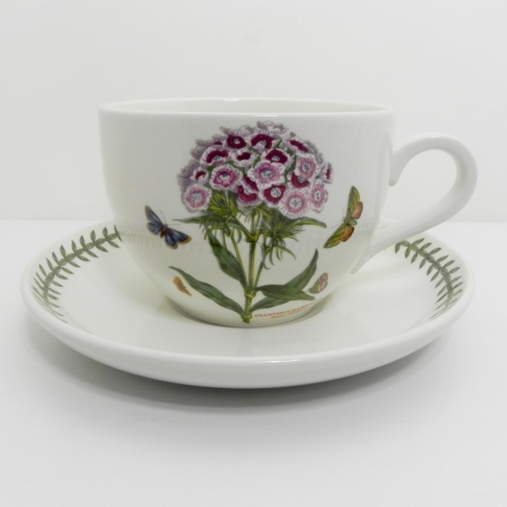 Portmeirion The Botanic Garden Sweet William Jumbo Cup and Saucer Set